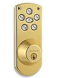 クイックセットCorporation 9073life Powerbolt 1000 Pushbutton住宅用ロックLifetime Polished Brass