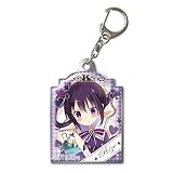 ご注文はうさぎですか?? ぷくっとメタルキーホルダー デザイン03(リゼ/アリスver.)