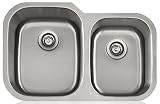 Lenova LD18119L Apogee 18-Gauge Stainless Steel Uneqaul Double Bowl Undermount Kitchen Sink by Apoge