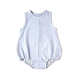 NAOMI ITO しわガーゼノースリーブロンパース あじさい 80cm 80434