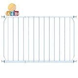 2pcs 96-165 cm White Babysafe Child Safety Gate Extension/Fence Safety Gate- Window, Railing, Balcon