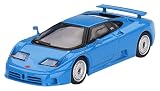 TrueScale Miniatures MINI GT 1/64 ブガッティ EB110 GT ブルー ブガッティ 左ハンドル 完成品