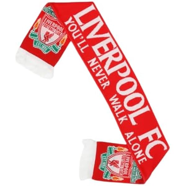 LIVERPOOL 1892 マフラータオル　スカーフ 赤 フリンジ付き Amazon.com: Liverpool F.C. Liverpool FC Jacquard Scarf
