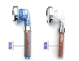 Enjoy Bath Life シャワーヘッド セラミック ボール 切替 濾過 柔らか 透明ヘッド 青色