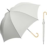 Waterfront 長傘 日傘兼用雨傘 サンシェイドロング 無地ホワイト 55cm 晴雨兼用 UVカット 99.9% レディース S155-0781WH1-B8