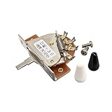 YJB PARTS 国産レバースイッチ DM-30 ノブ2個付き (オープン型3way)