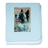 CafePress – デザイン – スーパーソフトベビー毛布、新生児おくるみ ブルー 058451835725CD2