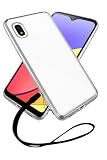 シズカウィル Galaxy A21 クリアケース SC-42A SCV49 ケース カバー サイドメッキ加工 クリア ケース ローズ×クリア 1個入り