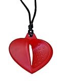 KidKusion Gummi Teething Necklace Heart, Red by KidKusion [並行輸入品]