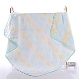 5重　赤ちゃんおくるみ ガーゼケット ふわふわ暖かい 保温性　柔らかい肌触り ガーゼタオル ベビーブランケット クジラ グリーン