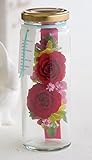 JewelzGift（ジュエルズギフト） プリザーブドフラワー ガラスボトル入り アレンジ 「水のいらないお花」 【全2色】 レッド