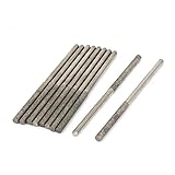 uxcell ダイヤモンドバー　ルーター　　3mm　シャンク　シリンダー　ヘッド　研削　10個　ビット