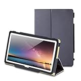 エレコム dtab d-01K ケース フラップカバー ソフトレザー 2アングル 軽量 ブラック TBD-HW51APLFBK