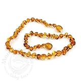 Baltic Amber Baby Teething Necklace in Honey by Momma Goose