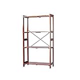 アイリスオーヤマ ラック 木製 ウッディラック 幅83.5×奥行35×高さ147cm ブラウン WOR-8315