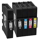 リコー用 GC41H 互換 4色 +ブラック1本【 GC41KH 2本/ GC41CH GC41MH GC41YH 各1本 】 全5本 (Lサイズ) 互換インク 全色顔料 GC41H-4PK