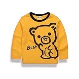 子供服 春秋 長袖 Tシャツ キッズ トレーナー 丸い襟 男の子 女の子 可愛い 動物柄 くま キリン ゾウ 3種