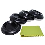 Solid Wood Caster Cup Piano Leg Caster Cup Furniture Caster Cup Non-Slip & Anti Noise (4pcs-wood-bla