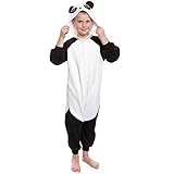Silver Lilly Kids Panda Animal Costume - Childrens Plush One Piece Pajamas (T) [並行輸入品]