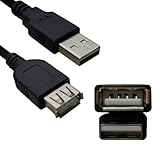 【GSPOWER USB/Type-A ケーブル USB2.0】USB2.0 延長 オス-オス オス-メス TYEP-A TYPE-B 四角 USB充電ケーブル A-A A-B キーボード (TYPE-A 延長, 5m)