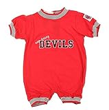 新しいJersey Devils NHLベビー男の子幼児クルーネックロンパース、レッド