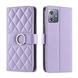 TEDTIKJT Moto G64 5G ケース 手帳型 人気 Moto G64y 5G カバー 手帳 モトローラ モトg64 5g スマホケース ケース手帳型 リングマグネットクラスプ付き moto g64y 5G スマホケース レザー 耐衝撃 耐摩擦 全面保護 グーグル Motorola Moto G64 5G 手帳ケース 複数のカードポケット収納 スタンド機能 手触りが良い 上質 -紫