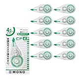 トンボ鉛筆 修正テープ 4.2mm MONO モノCF 使い切りタイプ 8m 10個 CT-CF4-10P