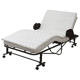 山善(YAMAZEN) 電動ベッド 高反発/低反発 リバーシブルマットレス付き BMD-S(WH)