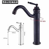 awxjxホワイトBakingペイントWash Basinホットとコールドバスルームシングル穴銅シンクタップ