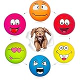 犬 おもちゃ 音の出る, 犬のおもちゃストレス解消, 小型犬に適用 平らな犬 おもちゃ ボール - 6点セット