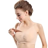 [シューズラック]　スポーツブラ　ブラジャー　カップ付き　授乳兼用　マタニティ　妊婦用　速乾性　揺れない　伸縮素材　ヨガウェア　ノンワイヤー　シームレス　フィットネス　2wayオープン　哺乳便利　下着