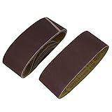 uxcell 研磨ベルト サンドペーパー アブレシブ ダークブラウン 120グリット 10個