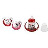 NUK Hello Kitty Puller Pacifier, 6-18 Months with Hello Kitty 5-Ounce Learner Cup by NUK [並行輸入品]