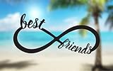 Best Friendsビニールデカール – 選択サイズ (C) Large: 12" ホワイト CV487_White_12"