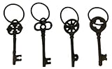 Iwgacホーム装飾単一鋳鉄のキーリングのセット4 by IWGAC