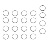 F Fityle 20個　2サイズ　スムース　溶接　ボート　海洋　Oリング　ステンレス鋼　多機能ストラップ　　　