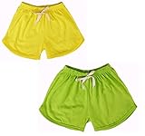 ヤング(Young) 2セット ショートパンツ キッズ 女の子 男の子 短パン ショーパン 半ズボン 半パン ボトムス 夏 スポーツ アウトドア 水遊び 海水浴 ビーチ クロス付け (120cm, 男
