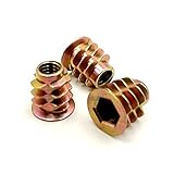 (TUISKU) 鬼目ナット Dタイプ つば付き 【M6 X 13ｍｍ】 20個 セット 木工 接合金具 diy (M6X13mm)