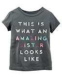 Carter 's女の子半袖" Amazing妹。。。" Tee ( 3 m )