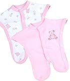 BabyPrem Preemie赤ちゃんFooties 2新生児集中治療室NICU Clothes 1 – 3.5lb カラー: ピンク