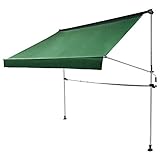 前幕・物干竿付オーニングII 200cm グリーン TAN-742-20GN