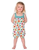 (フルギ) Frugi サマー　ロンパース サイズ6-12m ( 70 - 80 )　サマーガーデン オーガニックコットン