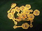 24 Small Plastic Rattles with Beads Inside For Noise - Yellow by Party Favors Plus