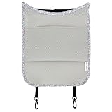 [スタリオン] ランドセル背中パッド ランドセルパッド 保冷パッド クール ドライ 気に洗える パット 気になる背中の汗ムレを軽減 お洗濯OK 保冷ジェルポケット付き (グレー花 保冷剤なし)