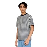 [チャンピオン] 半袖Tシャツ 半袖 丸首 綿100% cotton USA ガーメントウォッシュ Relax Fit ショートスリーブボーダーTシャツ メンズカジュアル C3-B328 メンズ ネイビー