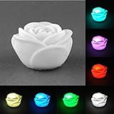 夜の演出♪ 光る バラ 6個 セット LED キャンドル ライト イルミネーション フラワー