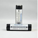 KeepPower 18650 3000 mAh 3.7 V保護された充電式Li - Ionバッテリー/。仕様:。ブランド:。KeepPower。。モデル:。18650。。カラー:。ブラック。。材質:
