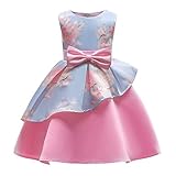 子供ドレス 子供服 Timsa プリンセスドレス ワンピース 女の子 西洋風 花柄 ノースリーブ 重ね着風 お姫様 ドレス 夏秋 お嬢系 リボン かわいい 蝶結び ファッション 結婚式 発表会 子供の