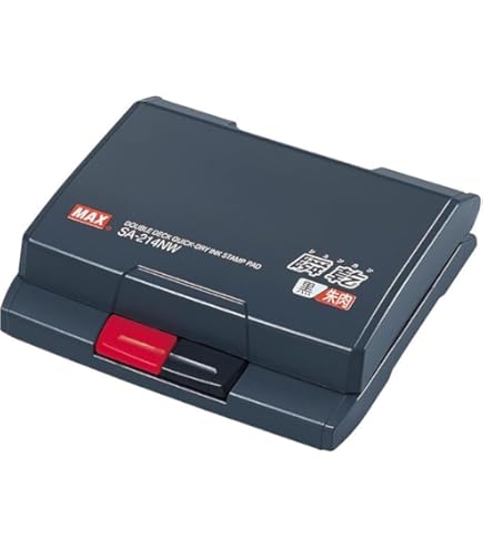 Amazon | マックス 瞬乾 スタンプ台 ワンタッチ 2段 黒・朱 SA-214NW