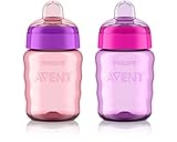 Philips AVENT ステージ2 トレーニング マグ My Easy Sippy Cup 260ml (ピンク&パープル) [並行輸入品]